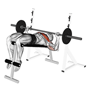 barbell decline wide-grip press 动作演示