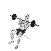 barbell incline reverse-grip press egzersiz gösterimi