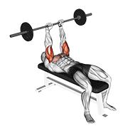 barbell jm bench press exercise demonstration