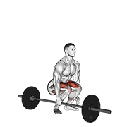barbell one arm side deadlift exercise demonstration