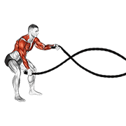 battling ropes dimostrazione dell’esercizio