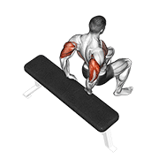 bench dip (knees bent) dimostrazione dell’esercizio