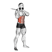 cable judo flip exercise demonstration