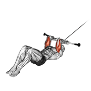 cable lying triceps extension v. 2 dimostrazione dell’esercizio