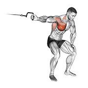 cable one arm lateral bent-over dimostrazione dell’esercizio
