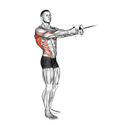 cable standing twist row (v-bar) egzersiz gösterimi