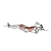 cable tuck reverse crunch egzersiz gösterimi