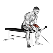 cable wrist curl exercise demonstration