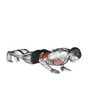 close-grip push-up exercise demonstration