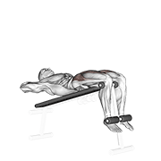 decline sit-up exercise demonstration