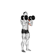dumbbell alternate side press dimostrazione dell’esercizio