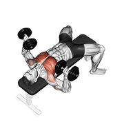 dumbbell bench press dimostrazione dell’esercizio