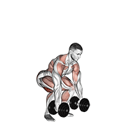 dumbbell clean dimostrazione dell’esercizio