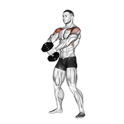 dumbbell front raise v. 2 dimostrazione dell’esercizio