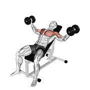 dumbbell incline fly dimostrazione dell’esercizio