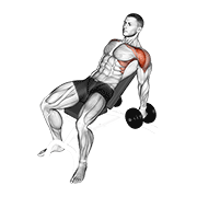 dumbbell incline raise exercise demonstration