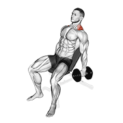 dumbbell incline shrug exercise demonstration