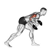dumbbell one arm kickback egzersiz gösterimi
