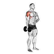 dumbbell one arm lateral raise dimostrazione dell’esercizio