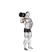 dumbbell one arm shoulder press v. 2 egzersiz gösterimi