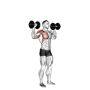 dumbbell one arm shoulder press dimostrazione dell’esercizio