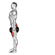 dumbbell rear lunge dimostrazione dell’esercizio