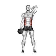 dumbbell side bend dimostrazione dell’esercizio
