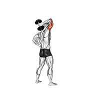 dumbbell standing one arm extension dimostrazione dell’esercizio