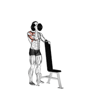 dumbbell standing one arm palm in press dimostrazione dell’esercizio
