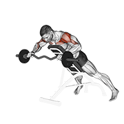 ez barbell anti gravity press dimostrazione dell’esercizio