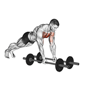 floor fly (with barbell) exercise demonstration