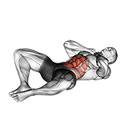 groin crunch exercise demonstration