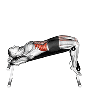 incline twisting sit-up egzersiz gösterimi