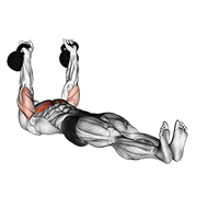 kettlebell alternating press on floor 动作演示