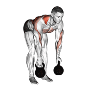 kettlebell alternating row 动作演示