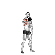kettlebell arnold press exercise demonstration