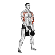 kettlebell double alternating hang clean dimostrazione dell’esercizio