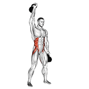 kettlebell double windmill 动作演示