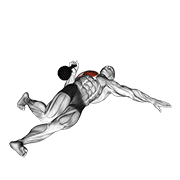 kettlebell extended range one arm press on floor dimostrazione dell’esercizio