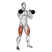 kettlebell front squat dimostrazione dell’esercizio