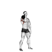 kettlebell one arm military press to the side 动作演示