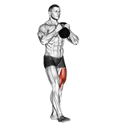 kettlebell pistol squat exercise demonstration