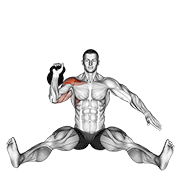 kettlebell seated press dimostrazione dell’esercizio