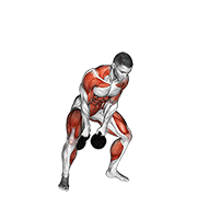 kettlebell two arm clean egzersiz gösterimi
