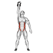 kettlebell windmill exercise demonstration
