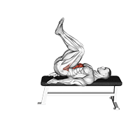 leg pull in flat bench egzersiz gösterimi