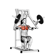lever chest press dimostrazione dell’esercizio
