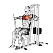 lever chest press exercise demonstration