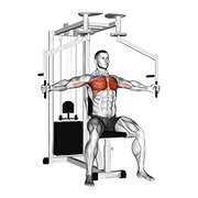lever seated fly egzersiz gösterimi