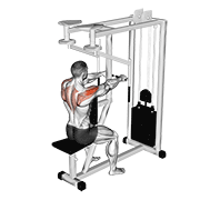 lever seated reverse fly dimostrazione dell’esercizio